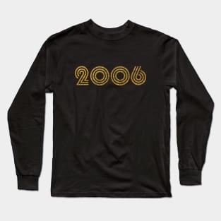 2006 Birth Year Glitter Effect Long Sleeve T-Shirt